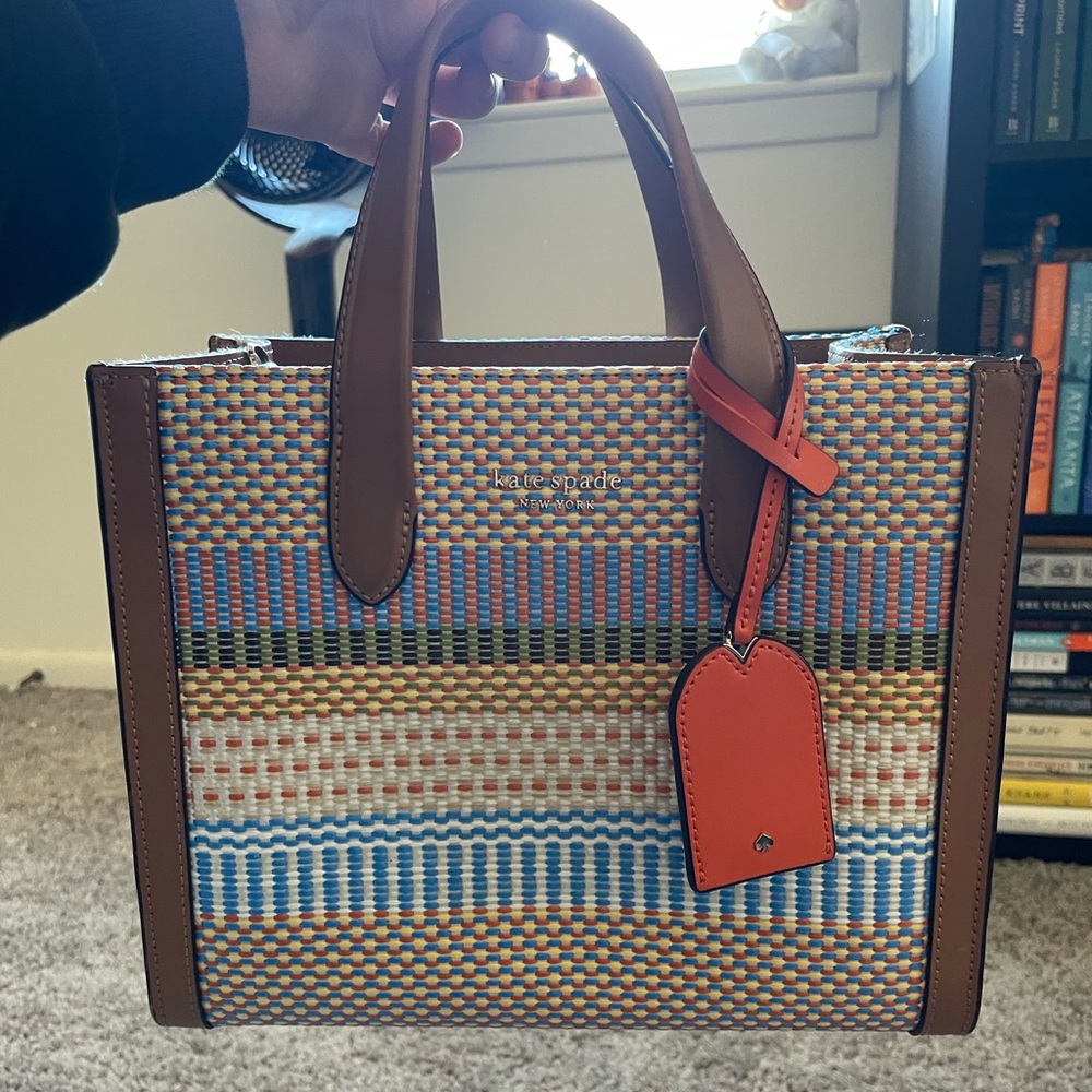 Kate Spade multi colored medium Manhattan tote